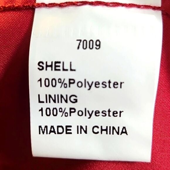 BTFBM Burgundy Dotted Swiss Maxi-Dress with Ruffled Hemline, Size Medium - Picture 11 of 11